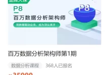 【奈学科技】P8-百万数据分析架构师1期.用数据驱动业务,成为顶尖高手.付费课程[价值35999元]-夸克网盘吧